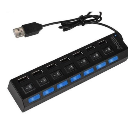 7 Ports USB 2. 0 Hub- High Speed USB Hub freeshipping - Dealz4all Store