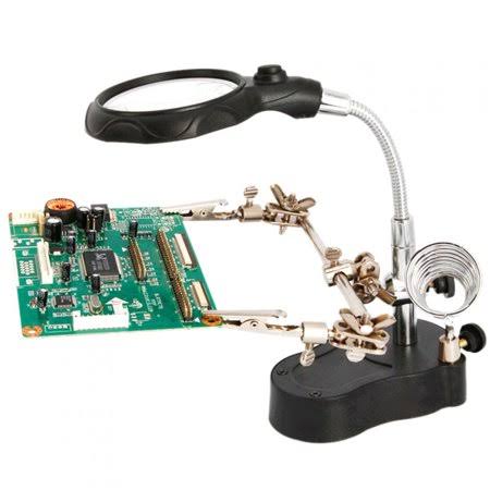 Helping Hand Magnifier LED Light With Soldering Stand