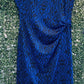 Blue and Black Side Knot Dress (X Small)