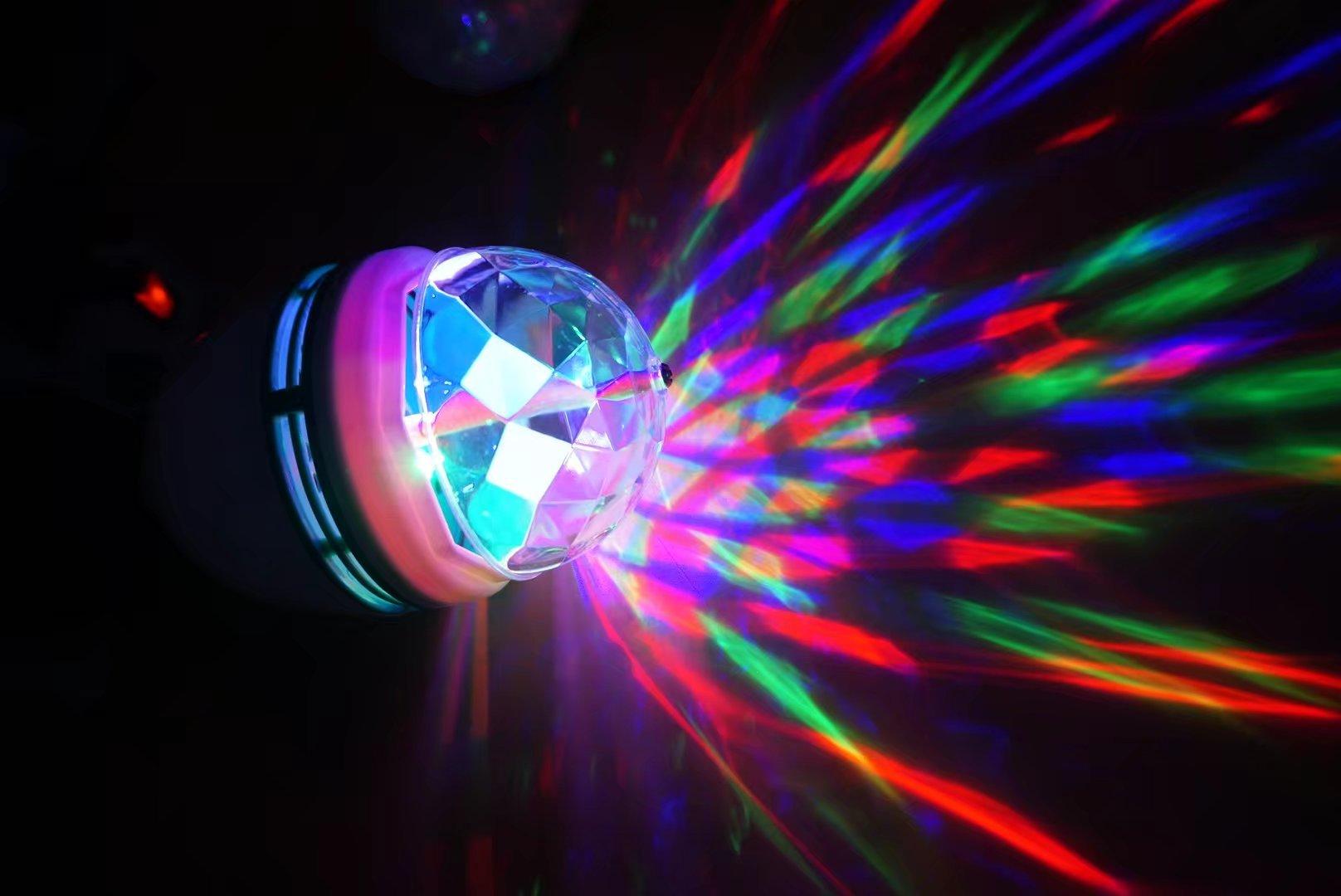Full Colors Rotating Disco Party Light with Plug Adapter freeshipping - Dealz4all Store
