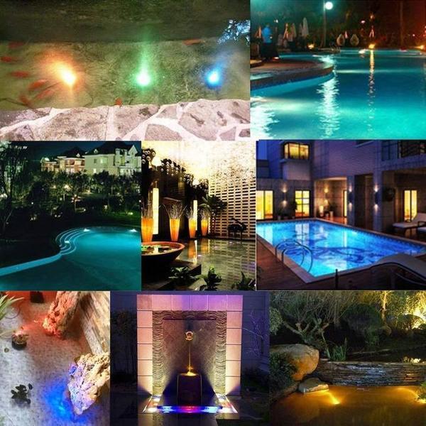 Underwater Submersible Waterproof 10 Led Light with Remote for Swimming Pool / Jacuzzi Etc freeshipping - Dealz4all Store