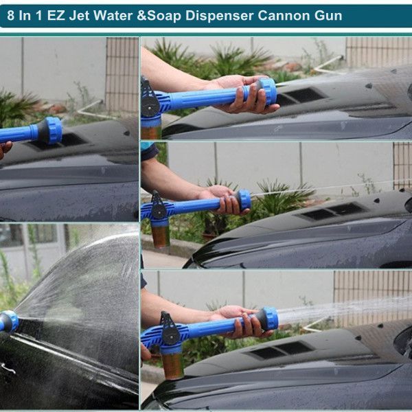 EZ jet Water & Soap Cannon - 8 Nozzle Multi-Function Spray Gun freeshipping - Dealz4all Store