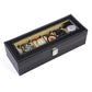 6 Slot PU Leather Watch Display Case with Window, Jewelry Display Box freeshipping - Dealz4all Store